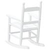 Vidaxl Children's Rocking Chairs, 2 Pcs, White, Poplar Wood