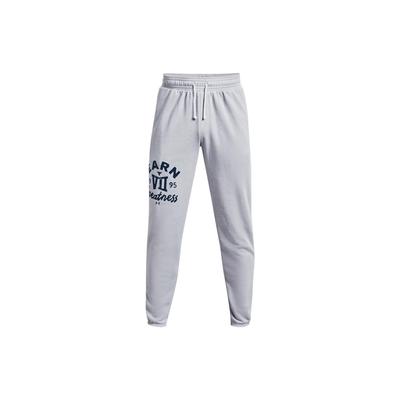 Project Rock Solid Pantaloni Jogger con Coulisse con Stampa di Lettere Uomo Pantaloni Moderno-Grigio Medio 1370455-011