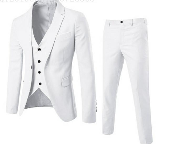 

Европейский мужской смокинг-тройка: Формальный пиджак, жилет и брюки. XXXL