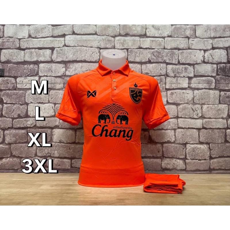 Thailand FOOTBALL SOCCER NATION TEAM JERSEY SHIRT HOME FAN Print Mandarin Polo Collar Quick Dry Short Sleeve Uniform Elephant Logo Sport