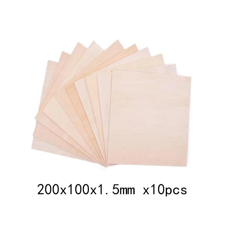5-20 Stück Balsaholzplatten Furnier 100-300 mm Lang 1 mm/1,5 mm/2 mm/3 mm/4 mm/5 mm/6 mm/8 mm Dick Für Bastel-DIY-Projekt Holzmodellbau