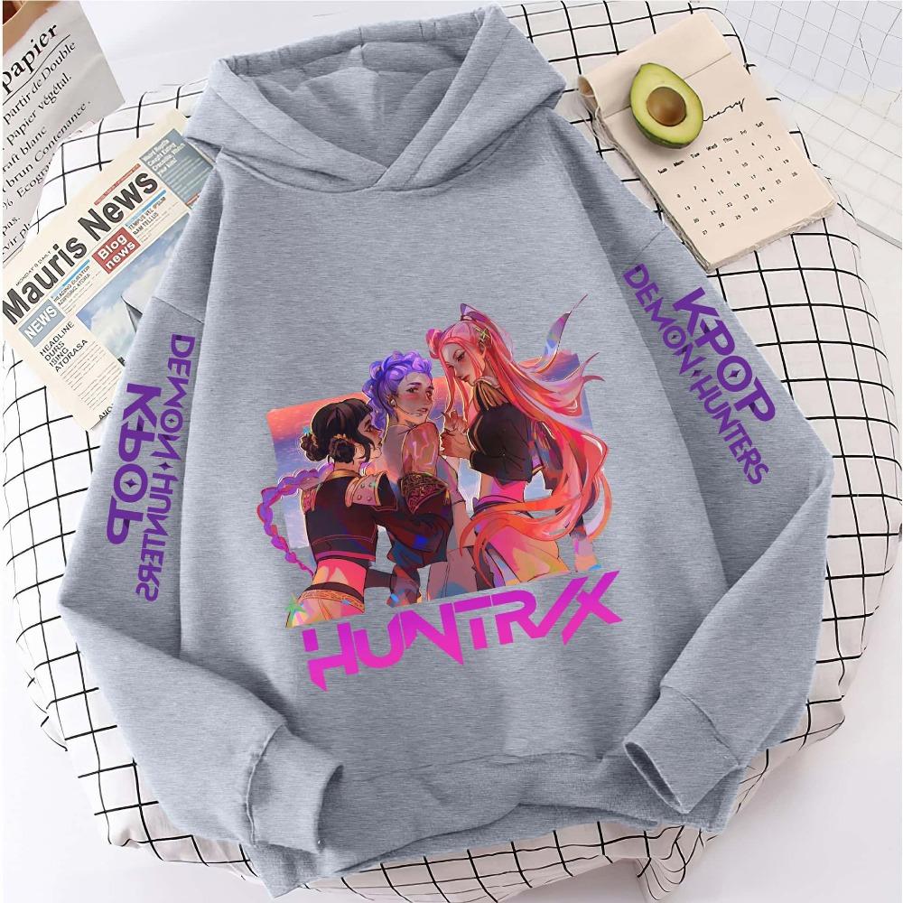 K-pop Devil Hunter Hoodie Girls' Long Sleeve Jacket Saja Children's Printed Hoodie Fashion Hoodie Children's Top