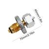 Gas Stove Connector Tank Head Adapter Portable Propane Tank Adapter Copper Camping Bottle Propane Transfer Nozzle for BBQ Picnic