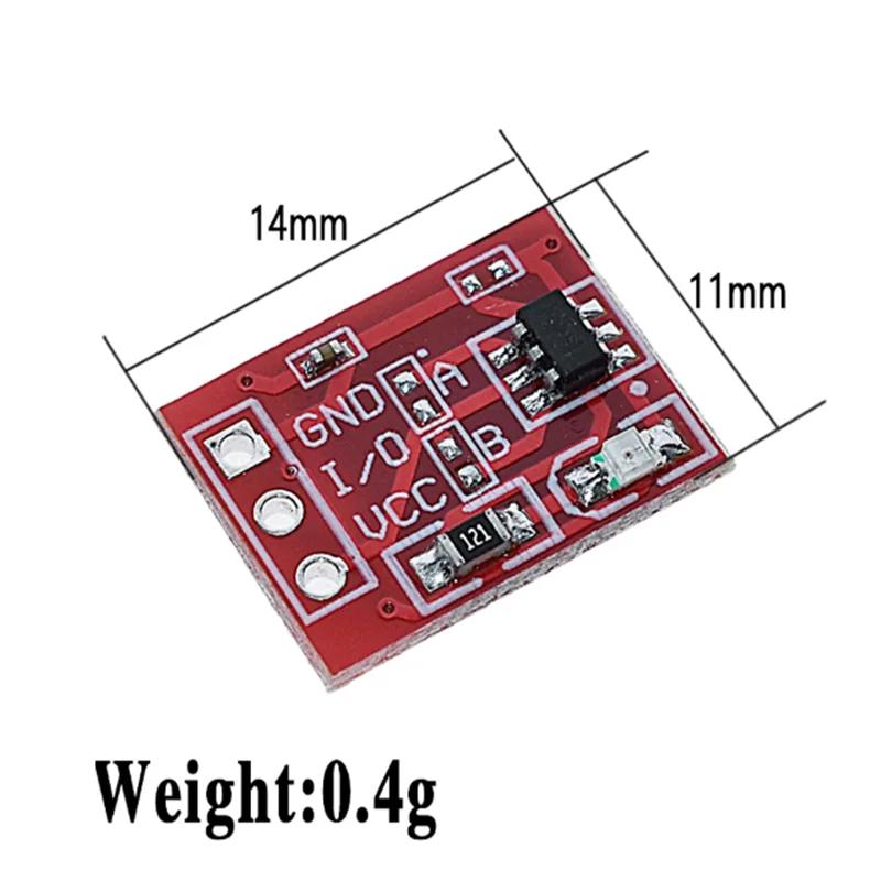 5PCS TTP223 Touch Key Switch Module Touching Button Self-Locking/No-Locking Capacitive Switches Single Channel Reconstruction