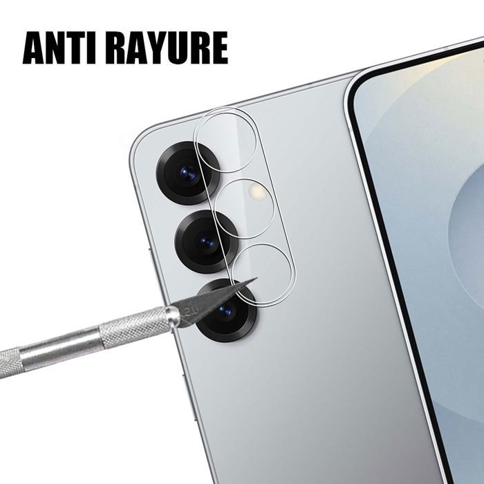 Protection Caméra - Booling - pour Samsung Galaxy S25 - Verre Trempé - Antichoc - Anti-Rayures 9H