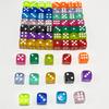 12Pcs 14Mm Acrylic Crystal Transparent Dice Round Corner High Boutique Game Dice For Multiplayer Interactive Games Party Toys