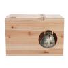 Natural Safety Wood Pets Animal Chinchilla Squirrel Mating Breeding Box Nesting House Cage