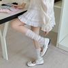 Sweet Girls Leg Warmers Women Summer Mesh Thin Breathable Loose Long Socks Leg Warmers Kawaii Lolita Cute Ruffle Socks Stockings