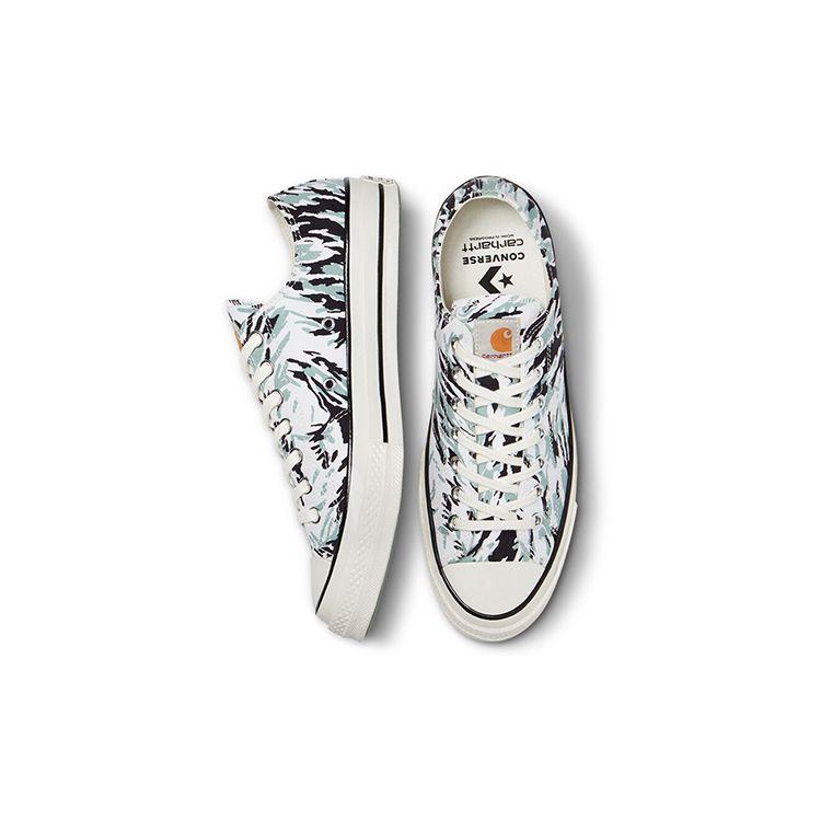 Converse Carhartt WIP x Chuck 70 Low Hinterland Unisex Sneakers White Granite-Green Black 171238C