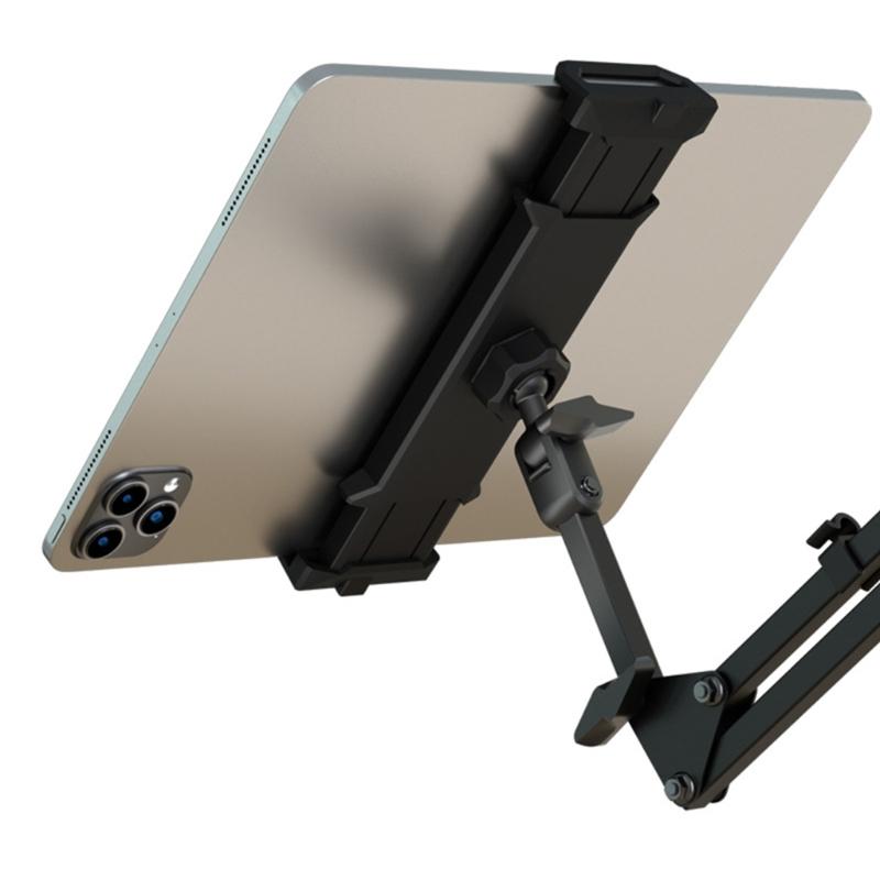 Adjustable Smartphone Tripod Mount Holder Stand Suitable for 4 to 12.9 Inch Tablets Phones 17mm Ball Head Screw Adapter