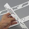 AJJ1 Chrome Black Logo Explorer Emblem Leters Car Front Hood Emblem Bonnet Bagde For Ford Explorer 4 5 6 Explorer Sticker Accessories