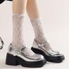 Fashion Thick Soled Mary Jane Women Shoes Fashion 6cm Chunky Heeled College Style Leather Shoes for Women Sliver Black Pumps Size 35-42