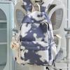 Schoolbag graffiti wind backpack women's 1011 new fashion casual tie-dye travel backpack junior high school college student schoolbag tide