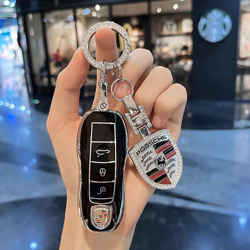 Neue Auto Schlüsselhülle Abdeckung Für Porsche Für Panamera Macan Cayenne Cayman Boxster 911 9ya 971 Intelligente Schutzhülle Fernbedienung Schlüsselabdeckung