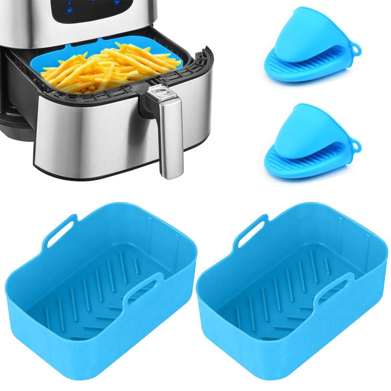 Fritéza Silikonová sada klipsů na hrnce Opakovaně použitelná vzduchová fritéza odolná vysokým teplotám v myčce nádobí