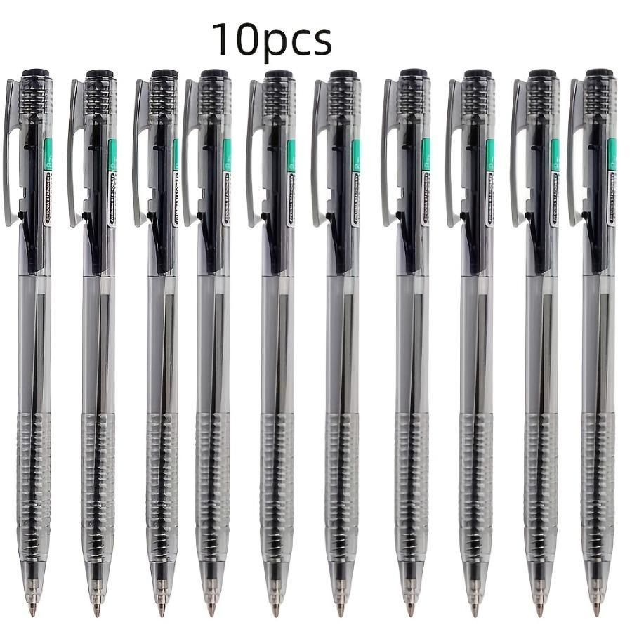 5 Out of 10 Ultra-Minimalist Retractable Ballpoint Pens, Featuring Blue-Black Ink Cartridges And Smooth Writing with a 0.7Mm Tip