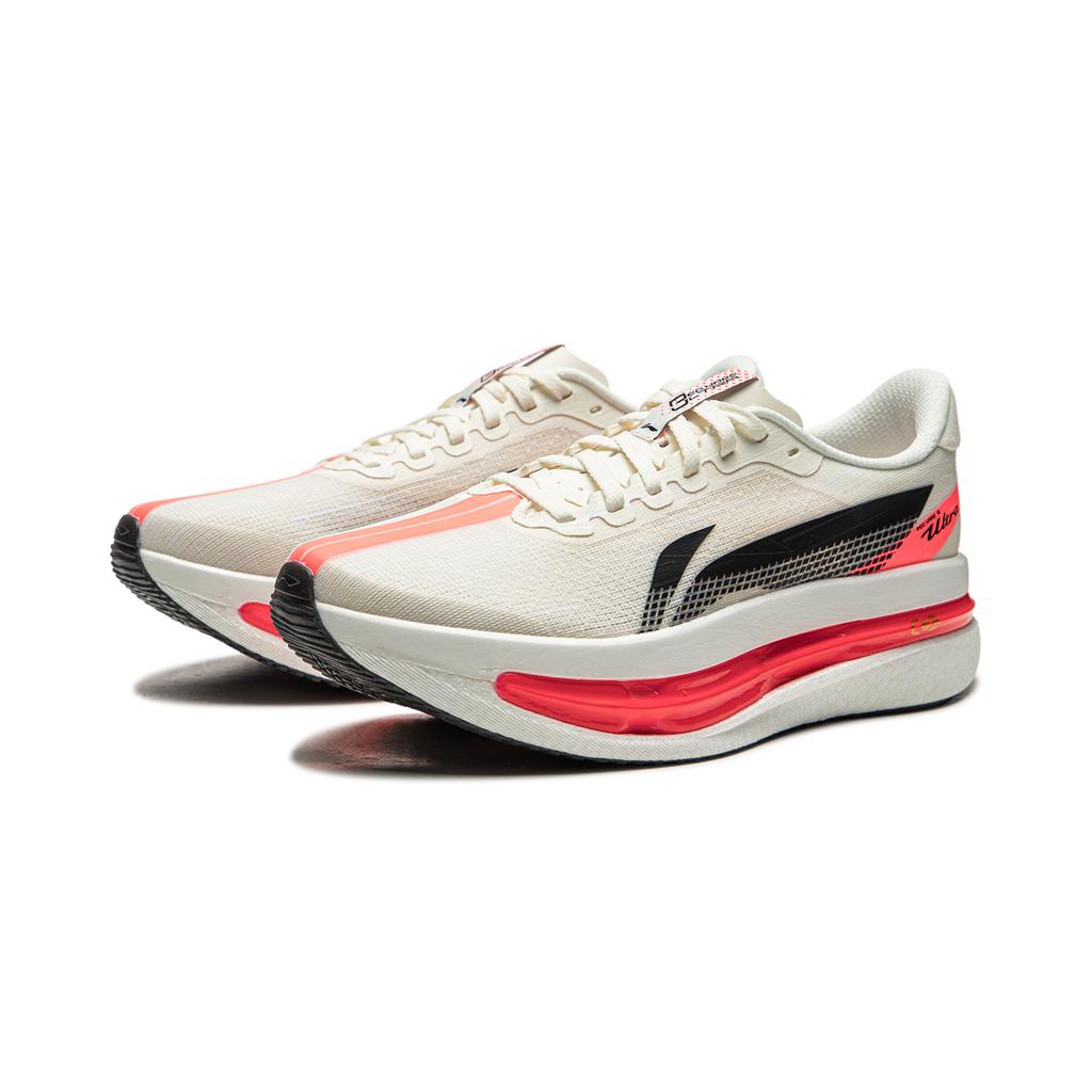 Li Ning Red Rabbit 9 Ultra Capsule Technology Mesh Running Shoes Women Running Shoes Champagne-White ARPW008-2