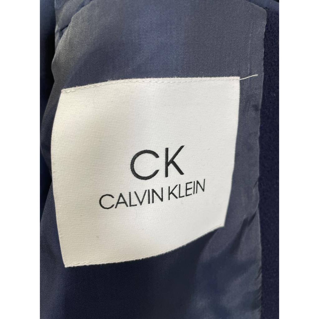 Calvin Klein Navy 18AW Wool 100% Single 2B Chesterfield Coat coat 40 NavyUsed
