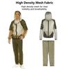 Fishing Clothes for Men High Density Mesh Protection Suit for Hiking and Fishing Long Sleeve Fishing Shirts and Pants S