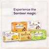 Santoor Sandal and Almond Milk Soap Pack of 2 Deep Moisturizing Bath Bars for Bright and Glowing Youthful Skin