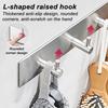 Self Adhesive Door Hook Key Holder Towel and Robe Holder Stainless Steel Kitchen Hardware Hook Bathroom Supplies Storage Hook