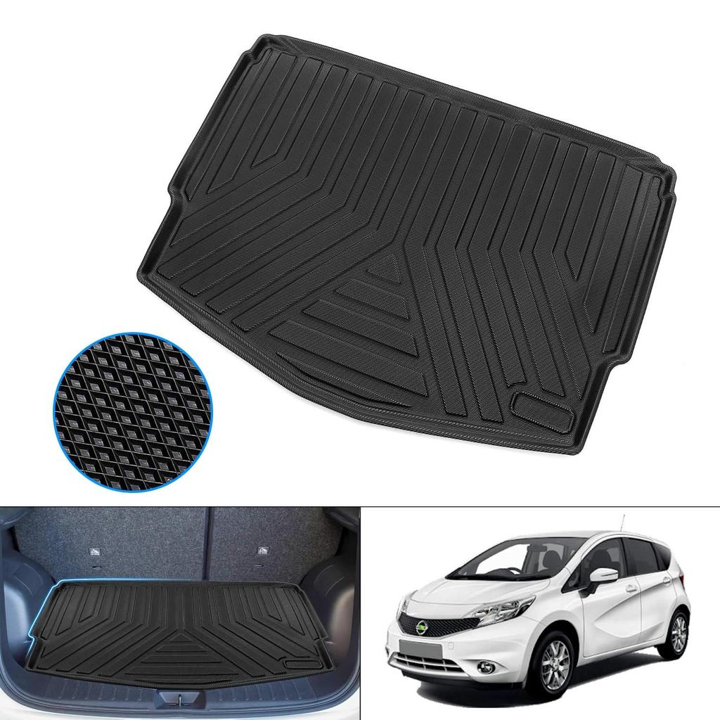Mixsuper Note E12 Waterproof Trunk Cargo 3D Compatible with 2WD Cargo Mat with 3D Luggage Abrasion and Stain Custom Parts for Easy Set Mat, Design,