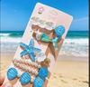 Summer Ocean Series Set Cute Children's Hairpin Pearl Hair Accessories Shell Starfish Hairpin Duckbill Clip