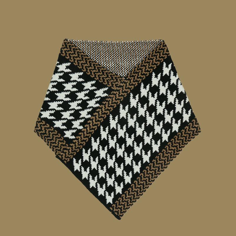 

Треугольный шарф новый женский осенне-зимний шарф теплый защита шеи универсальный защита от холода изысканный толстый чехол для шеи