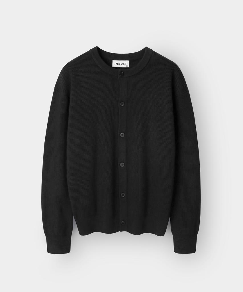 Indust Essential Round Knit Cardigan_Gray