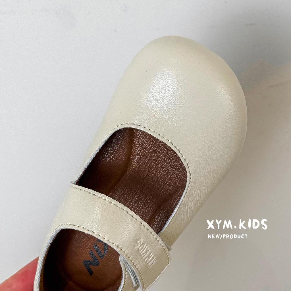 Frühling 2026 Koreanischer Stil Leder Prinzessin Ballerinas für Mädchen - Weich, Rutschfest, Flaches Design