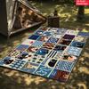 Bohemian Print Rug Anime Rug Living Room Carpet Large Children's Play Carpet Home Decorations Mat Baby Play Mat Gaming Mat