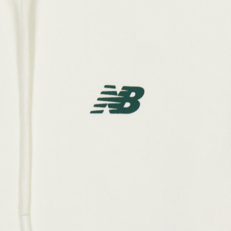 New Balance Sweatshirts Men's White Hooded Moderate Regular Unisex NCD42071-IV