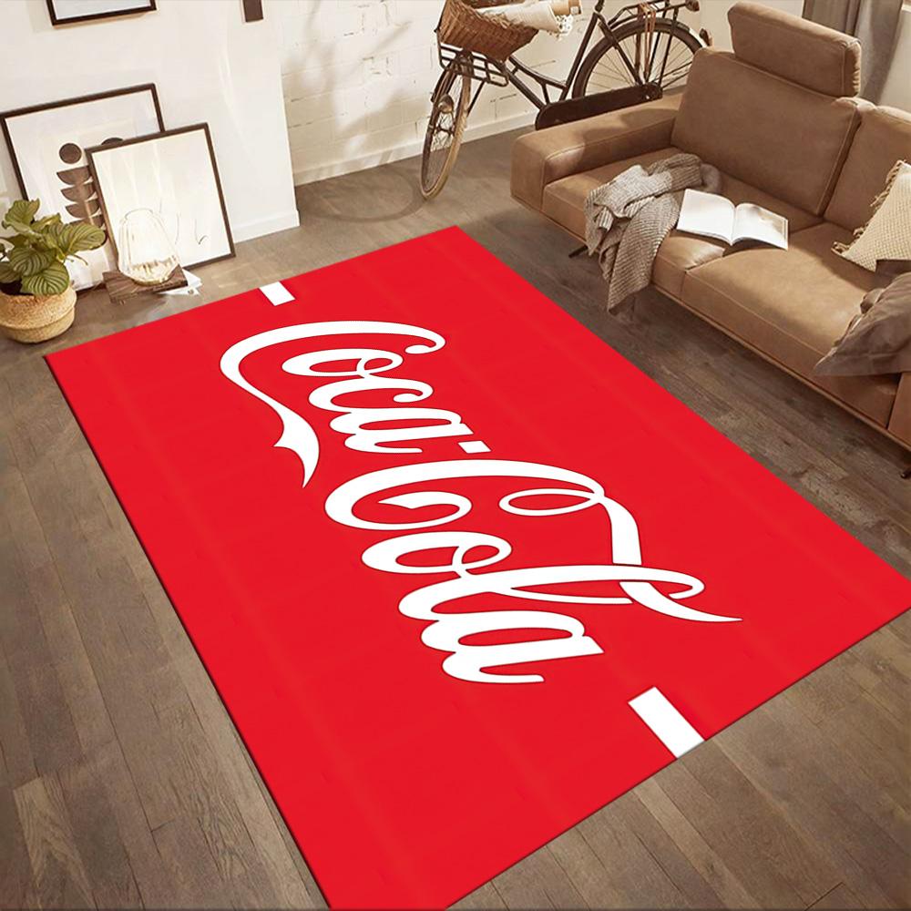 Coca-cola Classic Bottle Cap Square Rugs Are a Great Choice for Living Rooms, Bedrooms, Home Décor, and As Gifts.