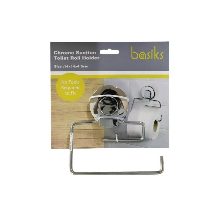 Basiks Suction Toilet Roll Holder