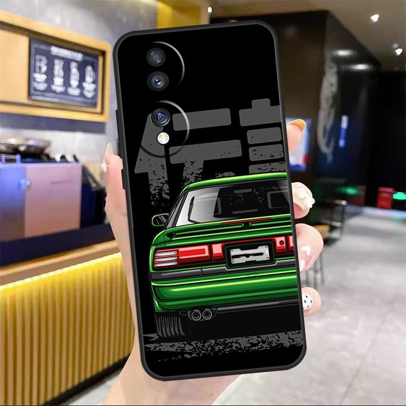Japan JDM Sports Car Comic For Honor Magic 8 7 6 5 Lite Case For Honor 200 400 Pro 50 70 90 X8c X8b X9a X9b X9c Win RT