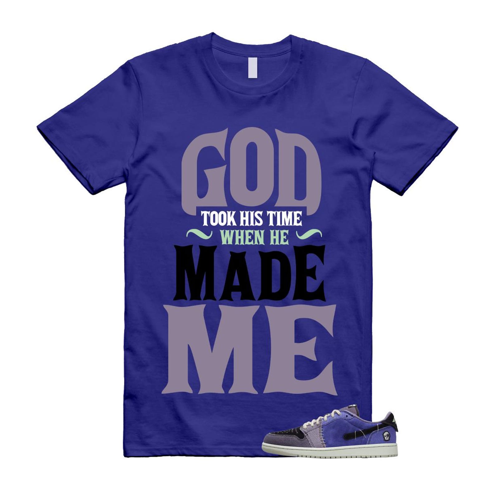 1 Zion Voodoo Alternate Regency Purple Vapor Green Black Dark Raisin Daybreak White T Shirt Match GTHT 2XL