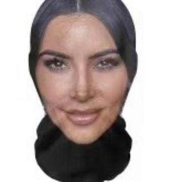 Masque intégral Style Michael Jackson Anime Unisexe Écharpe de Cyclisme Anti-poussière, Couvre-chef Cosplay Accessoires de Jeu de Rôle mask brown