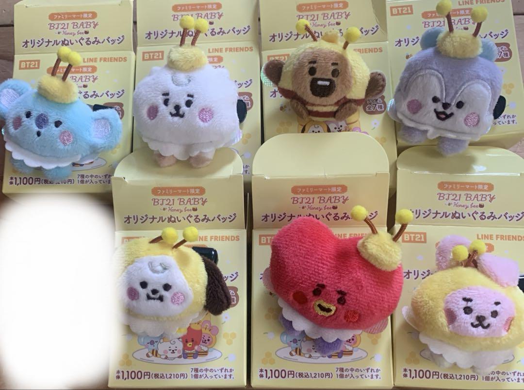 

[Б/У] BT21 Family Mart Limited Plush Badge Comp Set