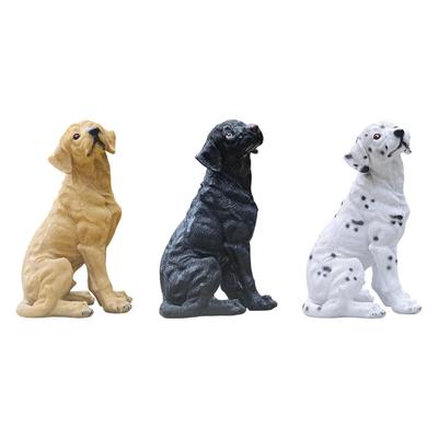 Dog Statue Animal Sculpture Resin Cute Creative Lawn Ornament Decorative