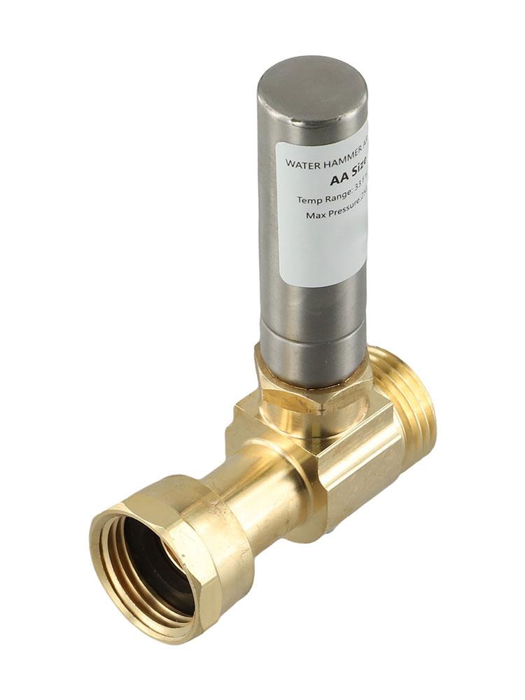 3/4 Male Female Brass Water Hammer Arrestor Stops Pipe Noise from Dishwashers and Washing Machines Efficiently