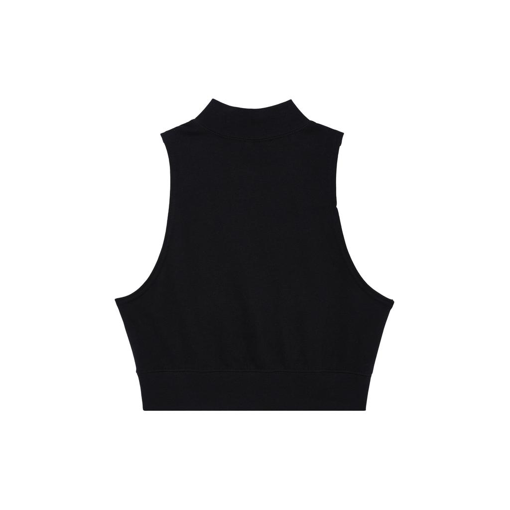 Nike Slim Fit Short Zip Tank Top Women Tops Black FV7492-010