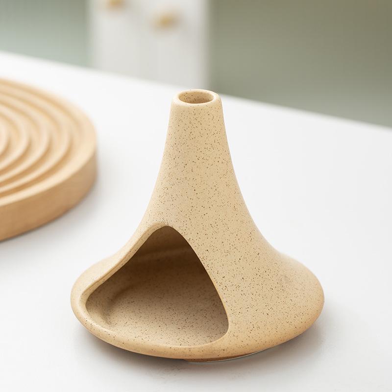 Aromatherapy Sage Incense Burner: High-End Ceramic Purification Stand Ornament.