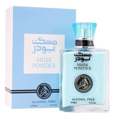 Al-Fakhr Alcohol Free Musk Powder Premium Scent, Aromatic, Fresh Spicy & Woody, Soothing Fragrance, Long Lasting Perfume Spray For Men, 100ml