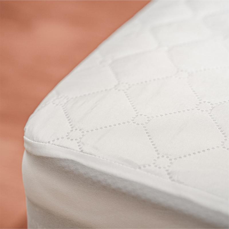 

White Color Waterproof Quilted Mattress Cover Queen Size Hotel Anti-mite Quilting Bed Protector Cover No Pillowcase Wholesale 90x200x30cm