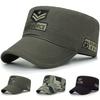Unisex Air Force pilbroderi flat topp baseballcaps vår høst sjømannshatter menn flat topp kaptein militær caps
