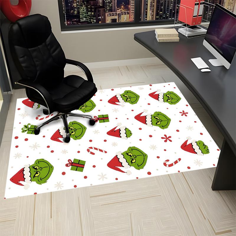Grinch Printed Carpet, Rug for Office Chair Living Room Bedroom Kitchen Room Decor Gifts.