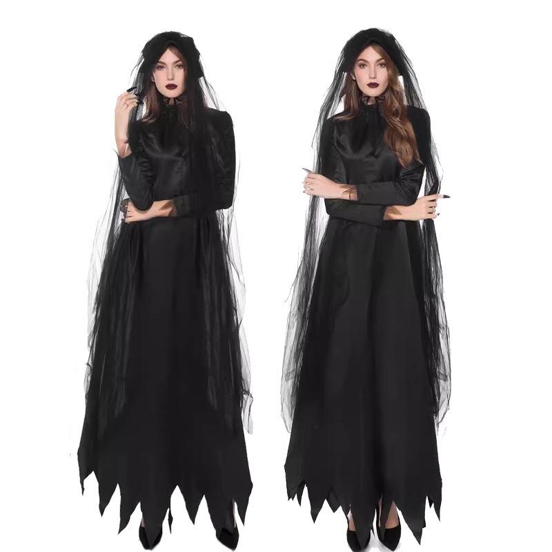 Halloween party, horror bride, dark vampire, witch, witch, party costume