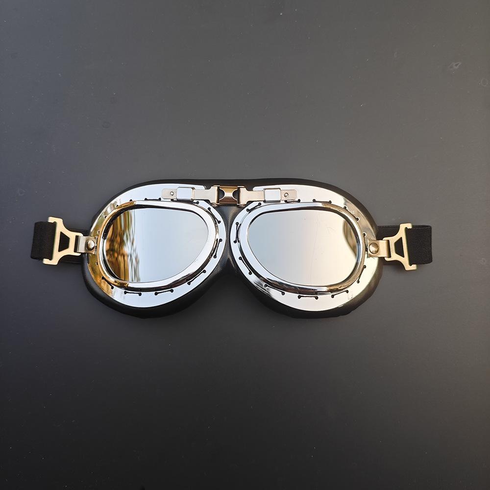 

Cool style goggles, 100% windproof, for motorcycle off-road outdoor riding Harley-Silver piece