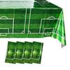 2PCS Green Soccer Match Table Cover Stain-resistant Football Sport Table Linen  Game Day