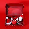 2-Piece Christmas Pet Toy Box Set for Dogs, Including Squeaky Plush Toys and Scarf Neck Wraps, Durable and Safe Chew Toys
